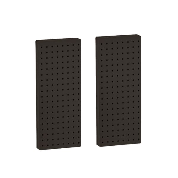 Azar Displays Pegboard Wall Panels, 20-5/8inH x 8inW x 7/8inD, Black, Pack Of 2 Panels