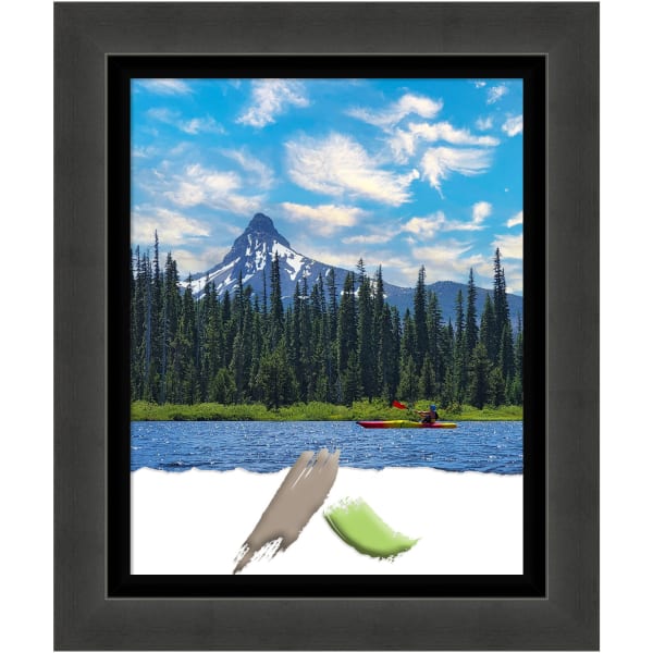 Amanti Art Picture Frame, Opening Size 16in x 20in, 21in x 25in, Tuxedo Black