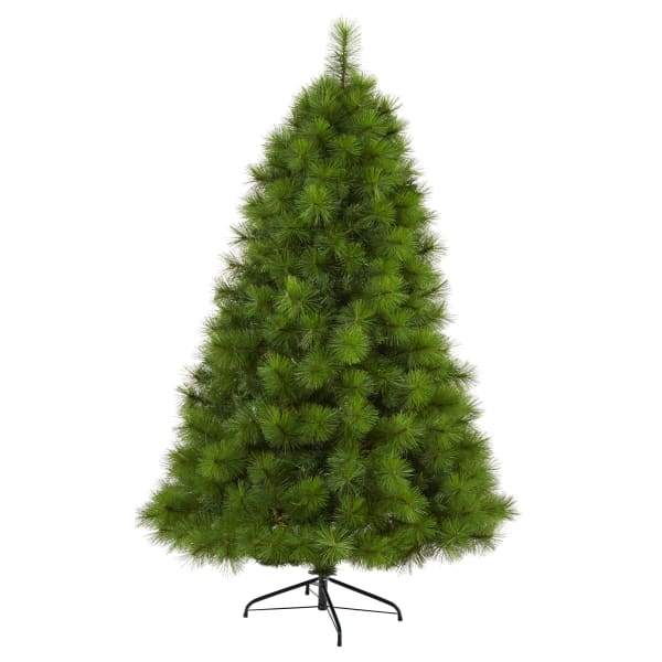Nearly Natural Green Scotch Pine Artificial Christmas Tree, 6ft