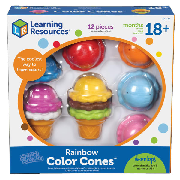 Learning Resources Smart Snacks Rainbow Color Cones