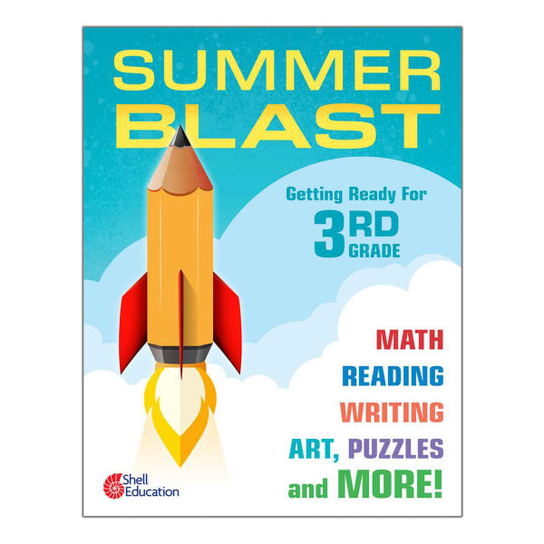Shell Education Summer Blast Activity Book, Getting Ready For Grade 3