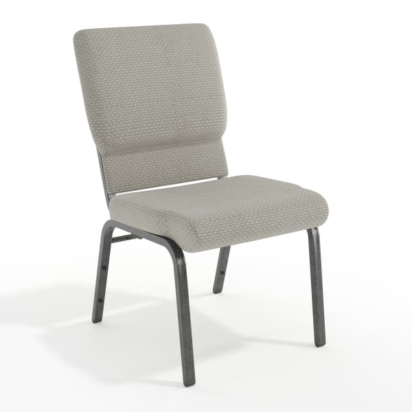 Flash Furniture HERCULES Series Stackable Church Chair, Gray Dot/Silvervein