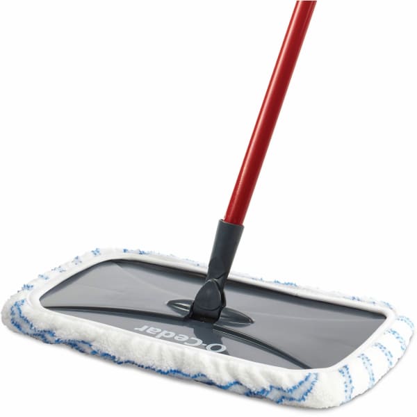 O-Cedar Hardwood Floor N More Microfiber Mop - MicroFiber Head - Reusable, Scrubber Strip, Machine Washable - Multi - 1 Each