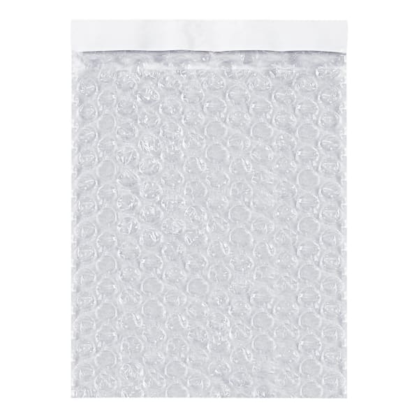 Partners Brand Self-Seal Bubble Pouches, 11-1/2inH x 8inW, Clear, Case Of 350 Pouches