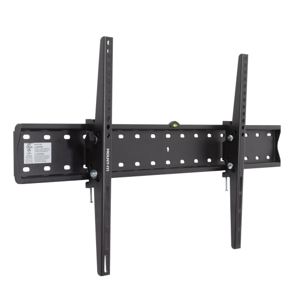 Mount-It! Heavy Duty Tilting TV Wall Mount For Screen Sizes 43in To 90in, 2-1/4inH x 4-1/2inW x 34-3/4inD, Black
