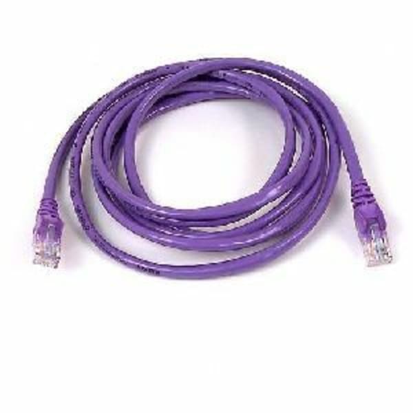 Belkin - Patch cable - RJ-45 (M) to RJ-45 (M) - 1 ft - UTP - CAT 5e - booted, snagless - purple - for Omniview SMB 1x16, SMB 1x8; OmniView IP 5000HQ; OmniView SMB CAT5 KVM Switch