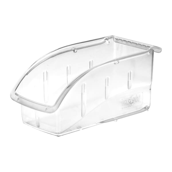 Akro-Mils Insight Supply Bin, Small Size, 5 1/4in x 5 1/2in x 10 7/8in, Clear