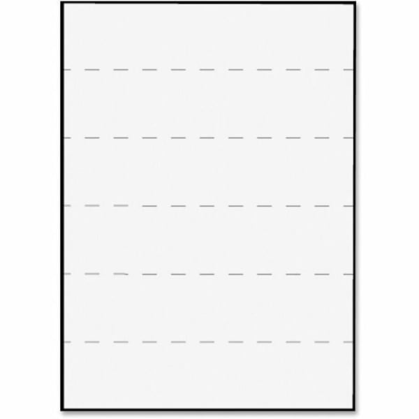 Tabbies Permanent Transcription Label Sheets, Ruled, TAB59531, White, Box Of 100