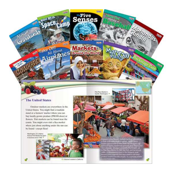 Teacher Created Materials TIME FOR KIDS Nonfiction Book Set, Set 1, Set Of 10 Books, Grade 3