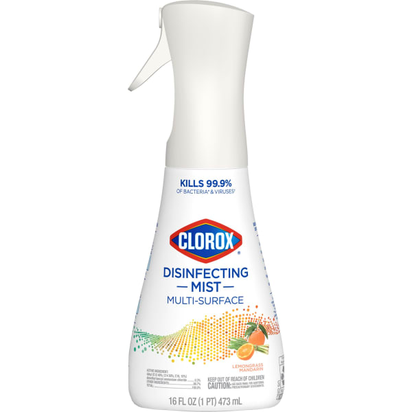 Clorox Disinfecting Mist Multi-Surface Spray, Lemongrass Mandarin, 16 Fl Oz