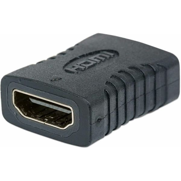 Manhattan HDMI Coupler, 4K@60Hz (Premium High Speed), Female to Female, Straight Connection, Black, Ultra HD 4k x 2k, Fully Shielded, Gold Plated Contacts, Lifetime Warranty, Polybag - HDMI coupler - HDMI female straight to HDMI female straight