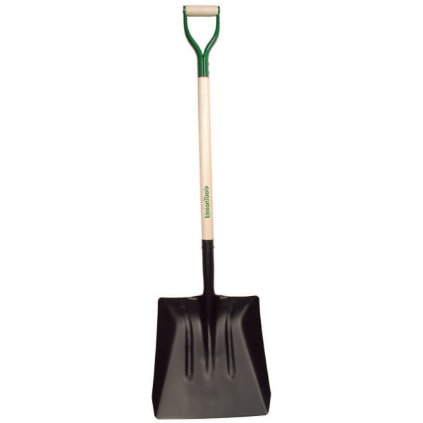 UnionTools Street Shovel with White Ash D-Handle, 14-1/2in W Blade