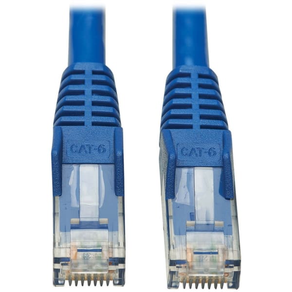 Tripp Lite Cat6 UTP Patch Cable (RJ45) - M/M, PoE, Gigabit, Snagless, CMR-LP, Blue, 6 ft. - First End: 1x R - N201P006BL