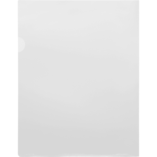 Sparco Transparent File Holders, Letter Size, Clear, Pack Of 10