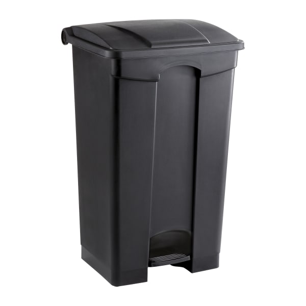 Safco Plastic Step-On Receptacle, 23 Gallon, Black