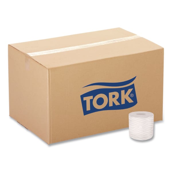 Tork Premium Bath Tissue, Septic Safe, 2-Ply, White, 450 Sheets/Roll, 48 Rolls/Carton