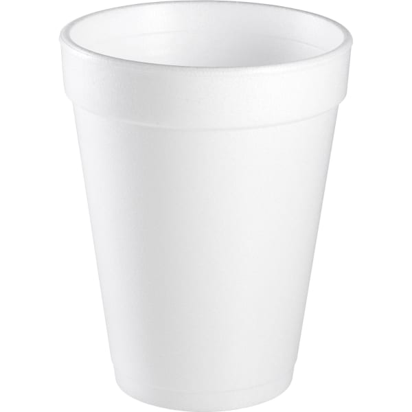 Dart Handi-Kup Insulated Styrofoam Cups, 14 Oz., White, Box Of 1,000