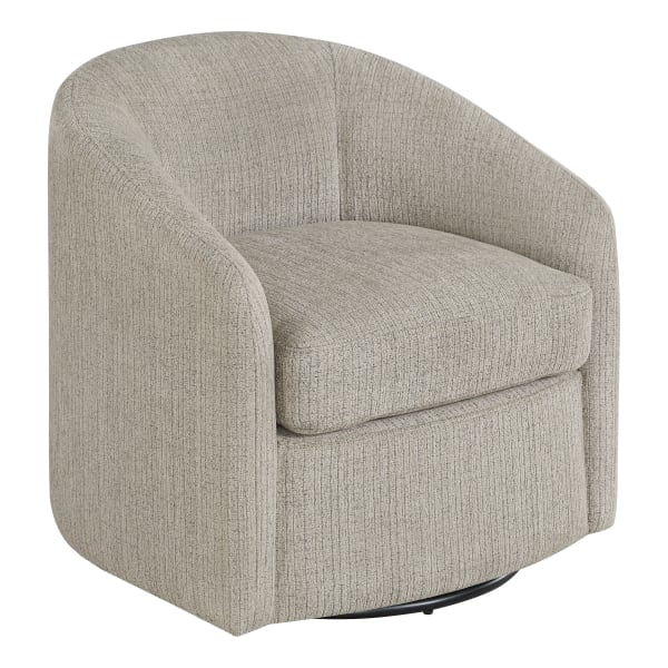 Office Star Bella Fabric Swivel Accent Chair, Marble