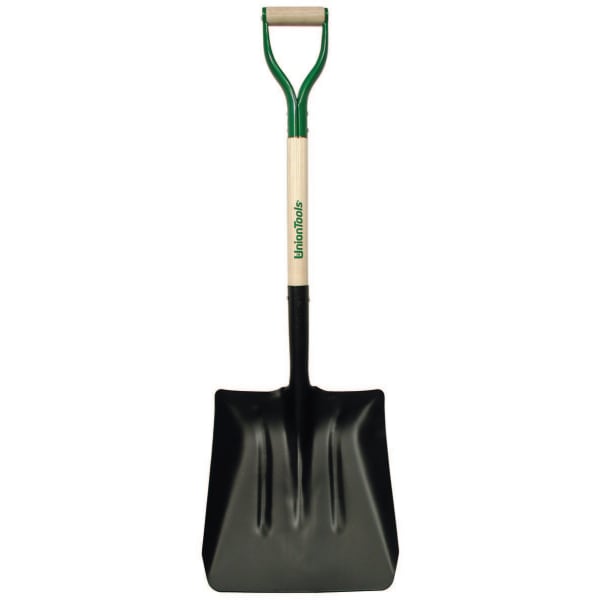 UnionTools Square Steel Coal Shovel, 13-1/2in Width Blade