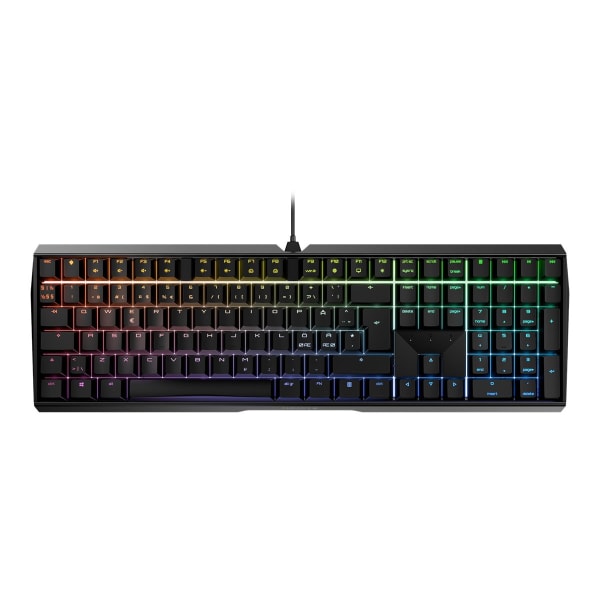 CHERRY MX-Board 3.0 S - Keyboard - backlit - USB - US - key switch: CHERRY MX Silent Red - black