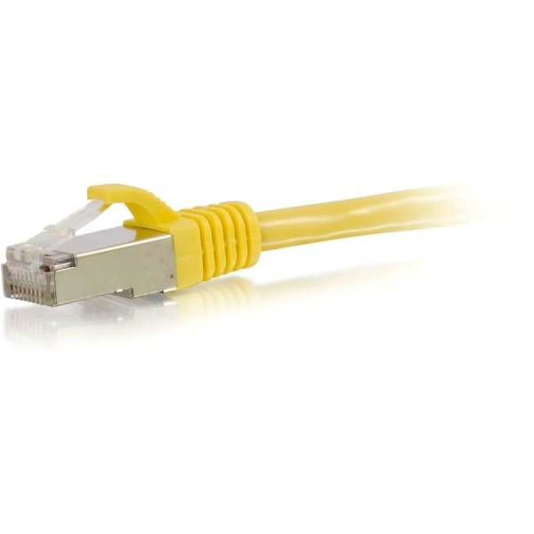 C2G 3ft Cat6 Ethernet Cable - Snagless Shielded (STP) - Yellow - Category 6 for Network Device - RJ-45 Male - RJ-45 Male - Shielded - 3ft - Yellow