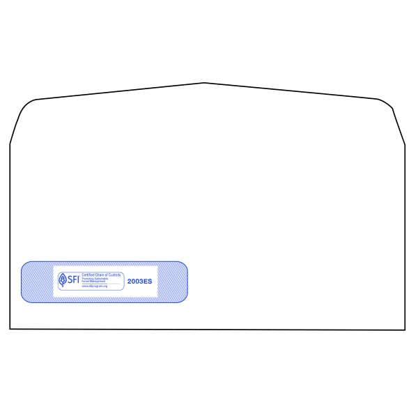 ComplyRight ADA Dental #10 Self-Adhesive Envelopes, Bottom Left Window, Self-Adhesive, Box Of 500