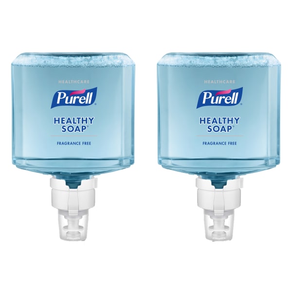 Purell Healthy Gentle & Free Foam Hand Soap, Unscented, 40.57 Oz, Carton Of 2 Bottles