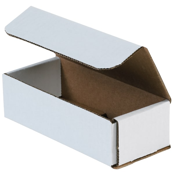 Partners Brand Corrugated Mailers 9in x 5in x 4in, White, Bundle of 50