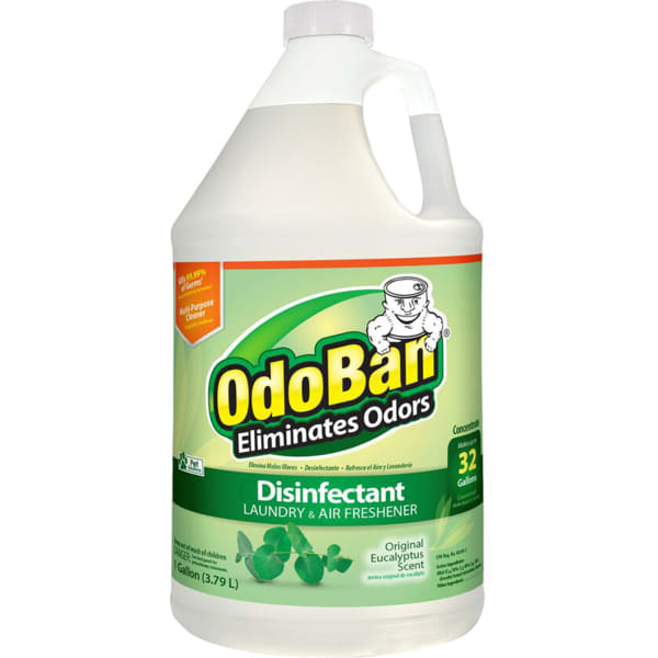 OdoBan Odor Eliminator Disinfectant Concentrate, Eucalyptus Scent, 128 Oz Bottle