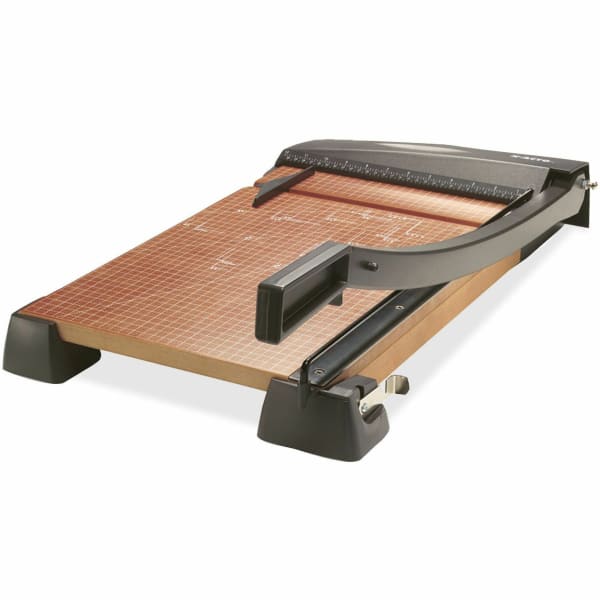 X-Acto Heavy-Duty Wood Base Paper Trimmer - 18in Cutting Length - 5in Height x 17in Width x 29in Length - Self-sharpening, Heavy Duty, Durable, Safety Lock - Wood, Steel - Pine - 1 Each