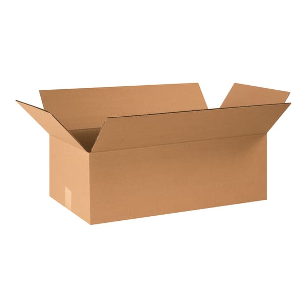 Partners Brand Corrugated Boxes, 24in x 12in x 8in, Kraft, Pack Of 25