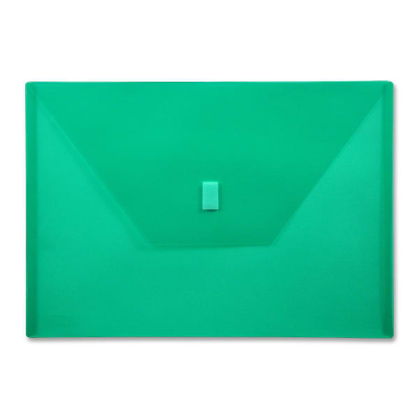 Lion VELCRO-Closure Poly Envelope, 13in x 9 3/8in, Green
