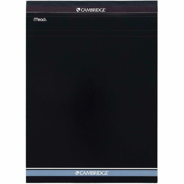 Mead Quad-Ruled Stiff-Backed Planning Pad, Letter Size, 8 1/2in x 11in, Assorted Paper Colors, Pad Of 80 Sheets