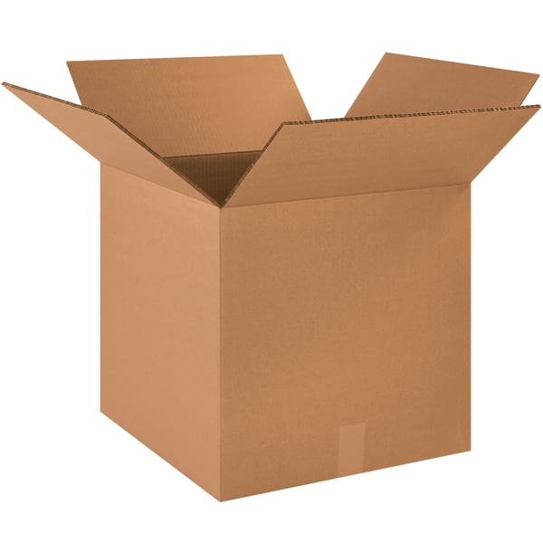 Partners Brand Double-Wall Heavy-Duty Corrugated Cartons, 17in x 17in x 17in, Kraft, Box Of 10