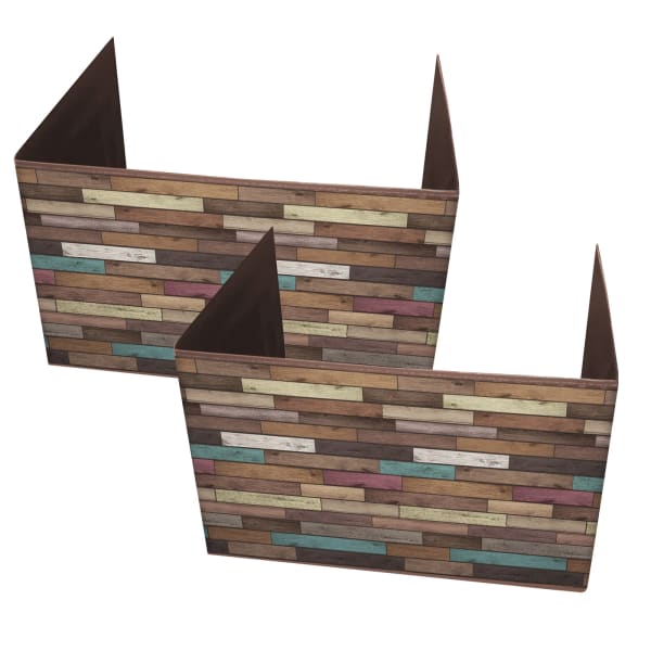 Teacher Created Resources Classroom Privacy Screens, 14inH x 22inW x 16inD, Wood Design, Pack Of 2 Screens