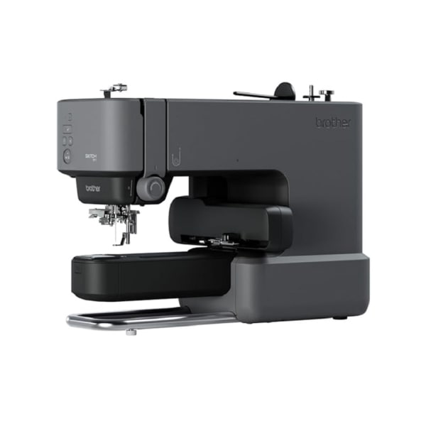 Brother Skitch Single-Needle Artspira Enabled Embroidery Machine, 18inH x 11-15/16inW x 20-1/16inD, Gray/Black