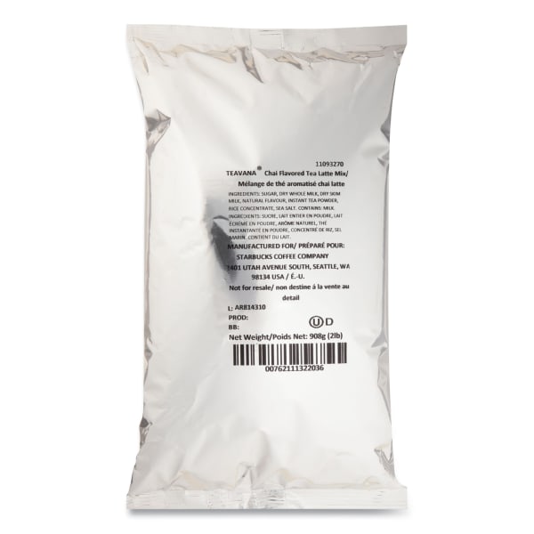 Starbucks Teavana Chai Tea Latte Mix, 2 lb