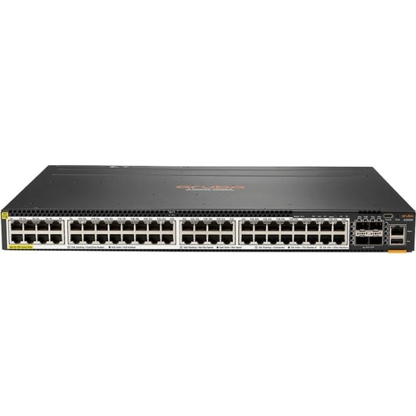 HPE 6300M Ethernet Switch - 48 Ports - Manageable - 3 Layer Supported - Modular - 4 SFP Slots - Twisted Pair, Optical Fiber - 1U - Rack-mountable - Lifetime Limited Warranty