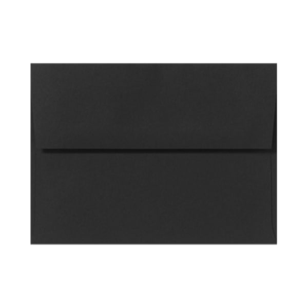 LUX Invitation Envelopes, A9, Peel & Press Closure, Midnight Black, Pack Of 250