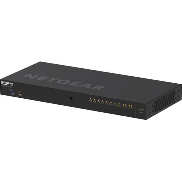 Netgear AV Line M4250-10G2XF-PoE+ Ethernet Switch - 10 Ports - Manageable - 3 Layer Supported - Modular - 25 W Power Consumption - 240 W PoE Budget - Optical Fiber, Twisted Pair - PoE Ports - 1U - Rack-mountable - Lifetime Limited Warranty