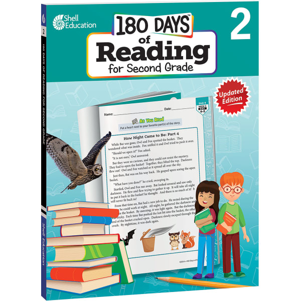 Shell Education 180 Days Of Reading 2nd Edition, Grade 2
