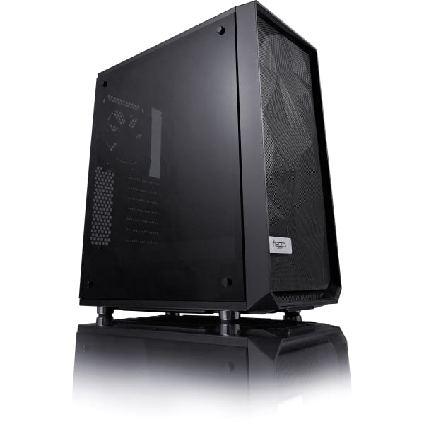 Fractal Design Meshify C Window Computer Case - Mid-tower - Black - Tempered Glass - 5 x Bay - ATX, Micro ATX, ITX Motherboard Supported - 7 x Fan(s) Supported - 2 x Internal 3.5in Bay - 3 x Internal 2.5in Bay - 7x Slot(s)