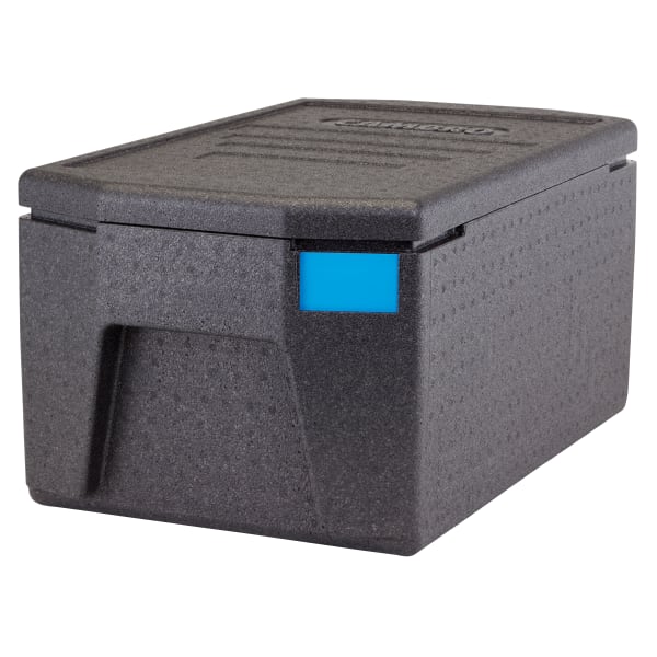 Cambro Cam GoBox GN 1/1 8in Large Handle Top Loading Food Carrier, 12-5/8inH x 15-3/4inW x 26-13/16inD, Black