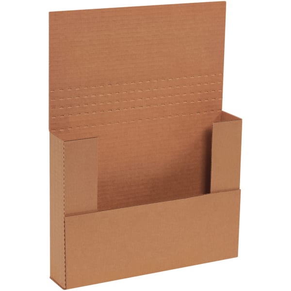 Partners Brand Multi-Depth Easy-Fold Mailers, 11 1/8in x 8 5/8in x 2in, Kraft, Pack Of 50