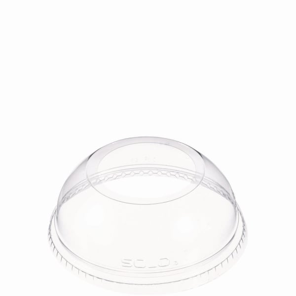 Dart Open-Top Dome Lids For Plastic Cups, Fits 16 Oz to 24 Oz Cups, 1-15/16in Diameter Hole, Clear, Pack Of 1,000 Lids