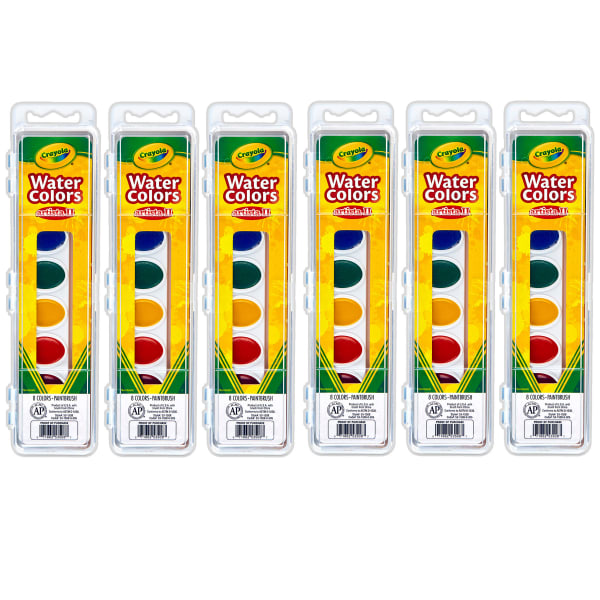 Crayola Artista II Watercolor Set, Assorted Colors, Pack of 6