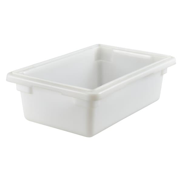 Cambro Poly Food Storage Boxes, 6inH x 12inW x 18inD, White, Case Of 6 Boxes