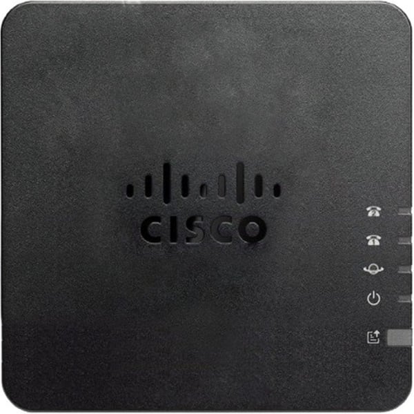 Cisco 2-Port Analog Telephone Adapter with Router For Multiplatform - 2 x RJ-45 - 2 x FXS - Fast Ethernet - Wall Mountable