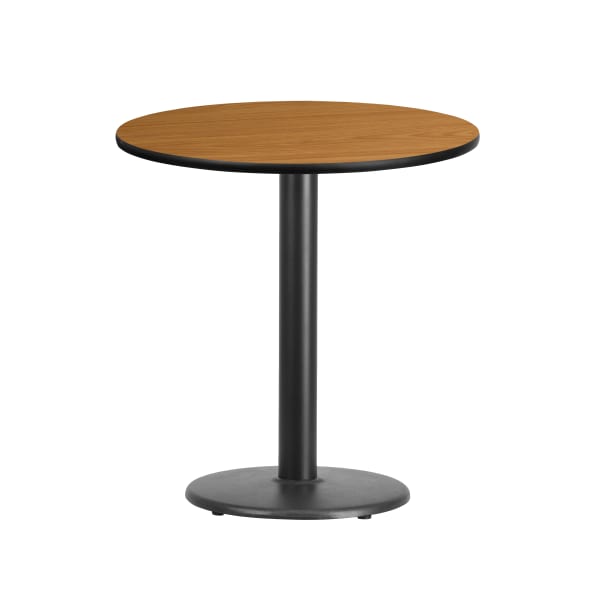 Flash Furniture Round Hospitality Table, 31-3/16inH x 24inW x 24inD, Natural