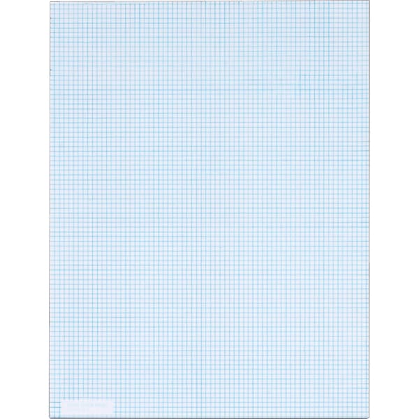 TOPS Graph Pad - 50 Sheets - Both Side Ruling Surface - 20 lb Basis Weight - Letter - 8 1/2in x 11in Sheet Size - White Paper - 1 Pad